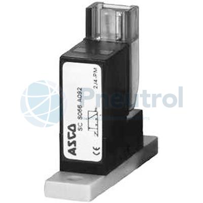 Series 067 - ASCO 2/2 - 3/2 Miniature Solenoid Valves With Pad Mounting Body