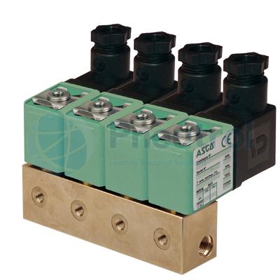 Series 356 - ASCO Direct Operated Solenoid Valves Multiple Manifold G1/8